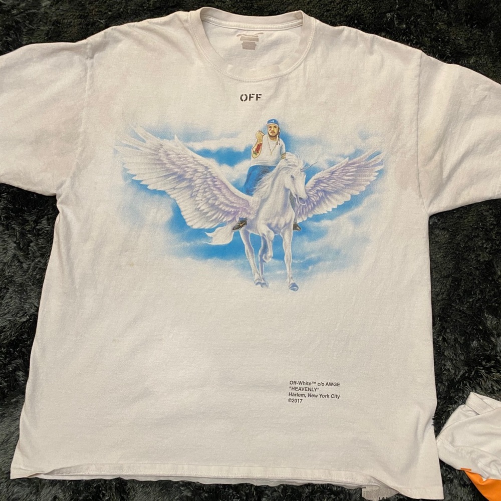 Mens off white yams tshirt